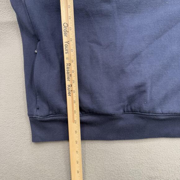 Fourlaps x Peloton Sweatshirt Mens XL Navy Blue Crewneck Zipper Pockets Athletic - Picture 5 of 10